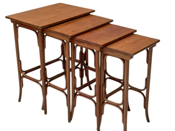 Vienna Secession Bentwood Nesting Tables by Michael Thonet for Thonet, 1900s